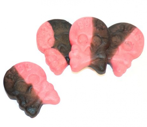 Bubs Foam Raspberry - Liquorice Skulls 250 grams
