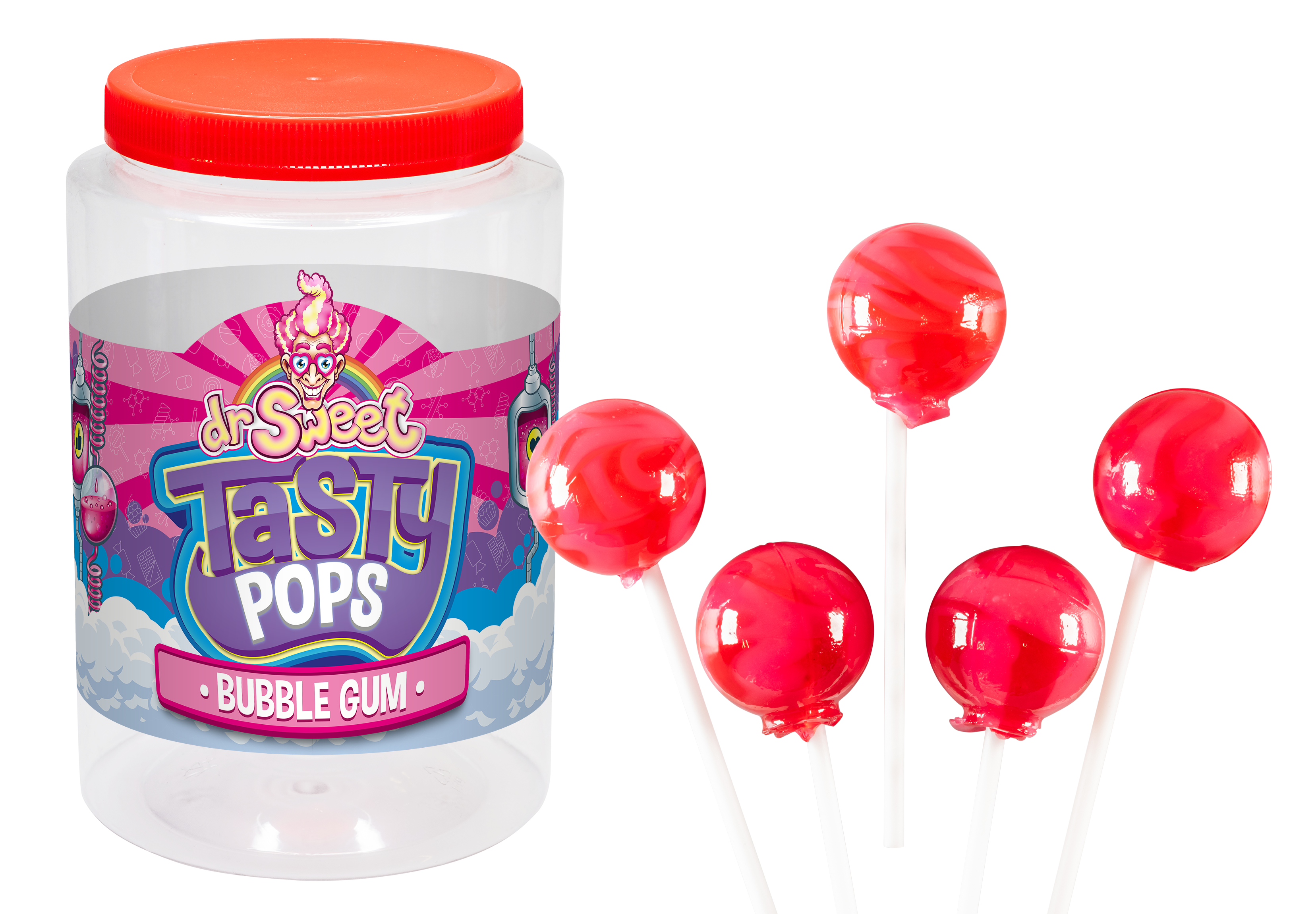 Dr. Sweet Tasty Pop Bubble Gum 28 gr