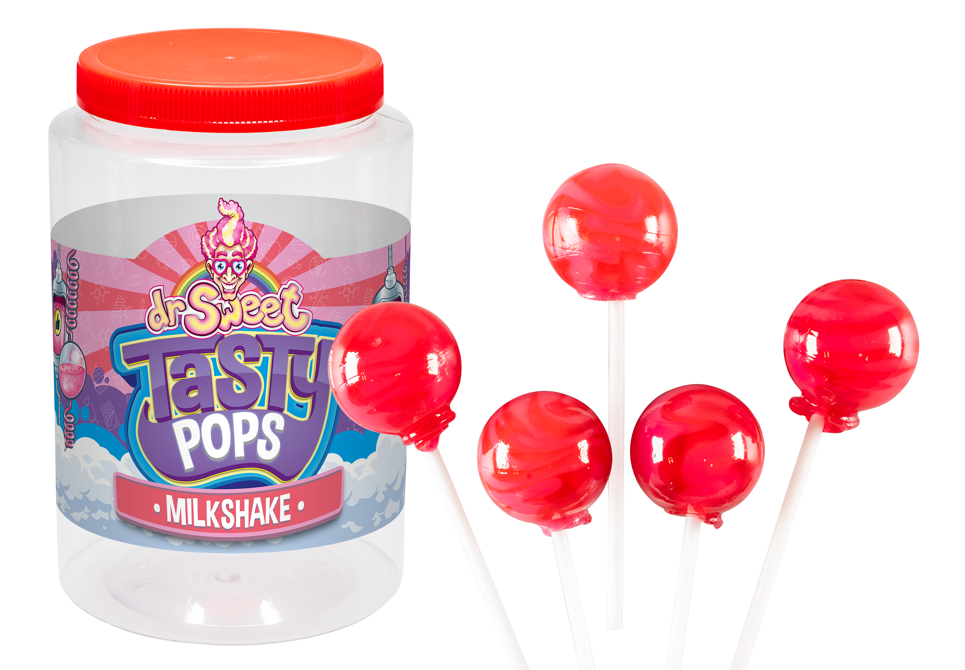 Dr. Sweet Tasty Pop Milkshake 70 stuks