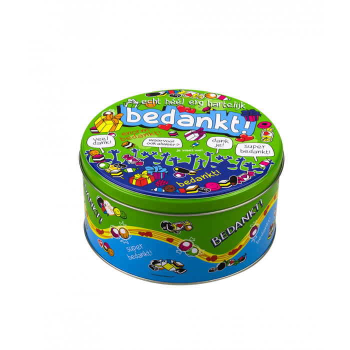 Gevulde Snoeptrommel bedankt en 500 Gram