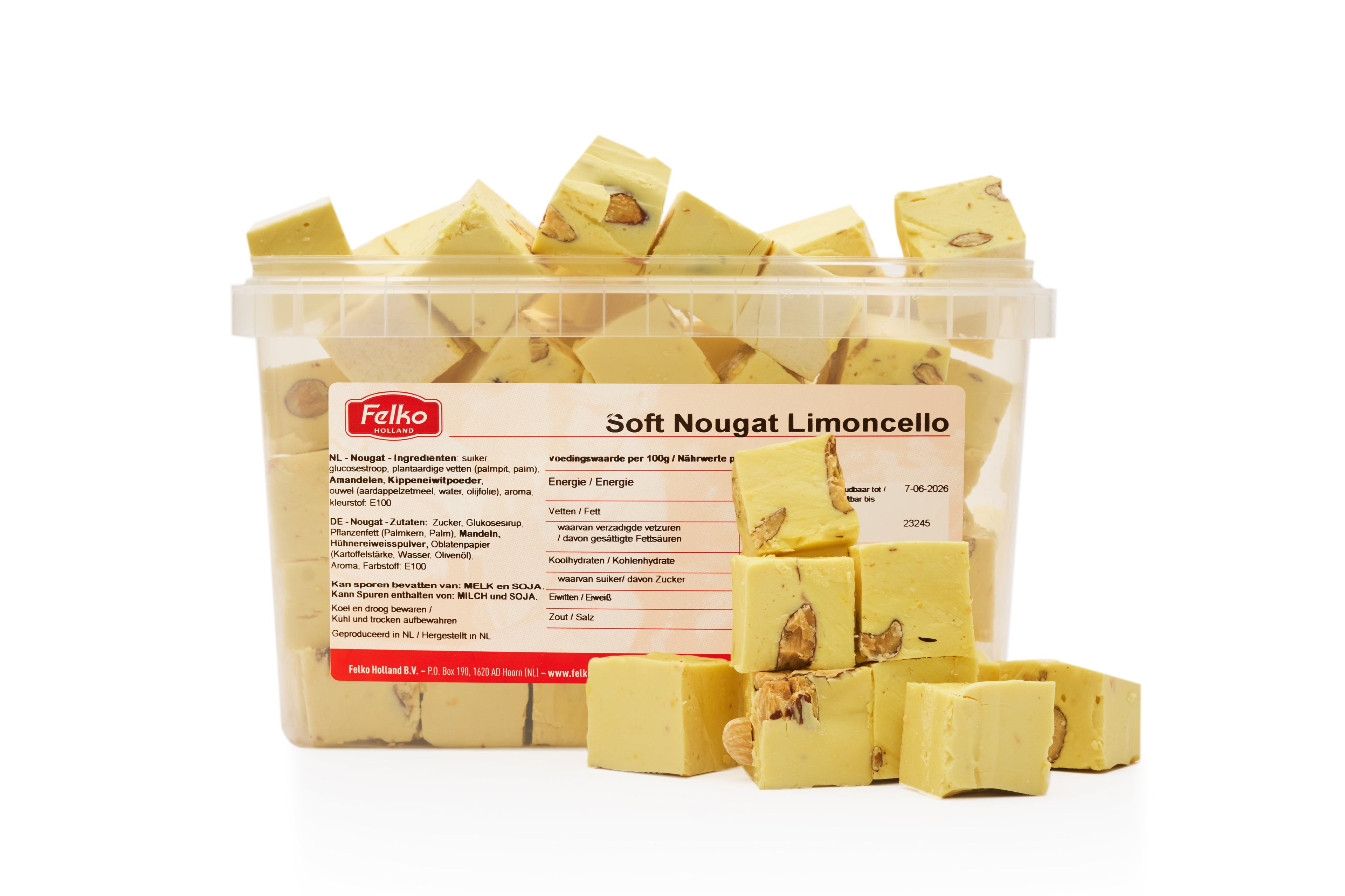 Soft Nougat Limoncello 250 grams