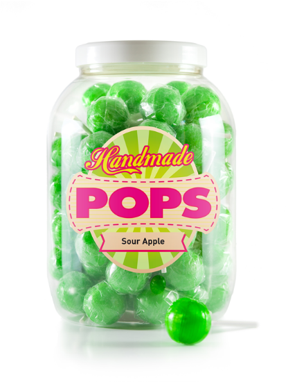 Ball Pop Sour Apple 25g 