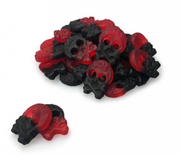 Bubs Raspberry Licorice Mini Skulls 200 gram
