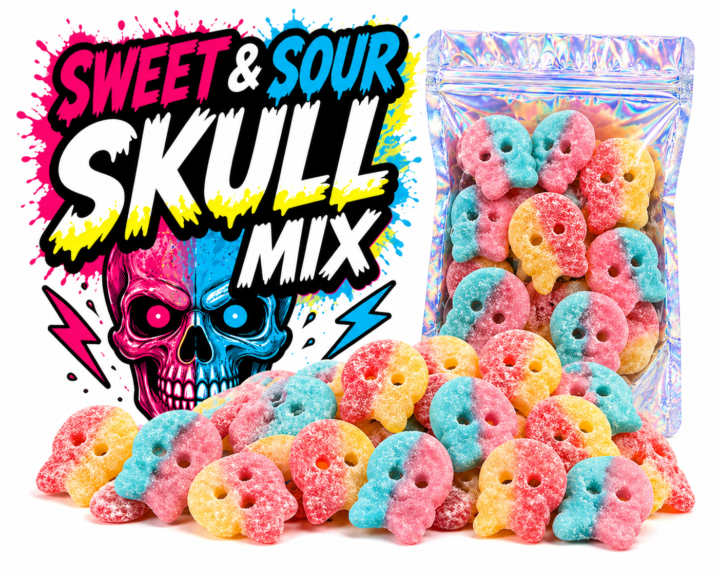 Bubs Sweet &amp; Sour Skull Mix 