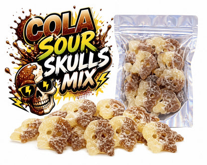 Bubs Cool Cola Skulls Sour 250 grams 
