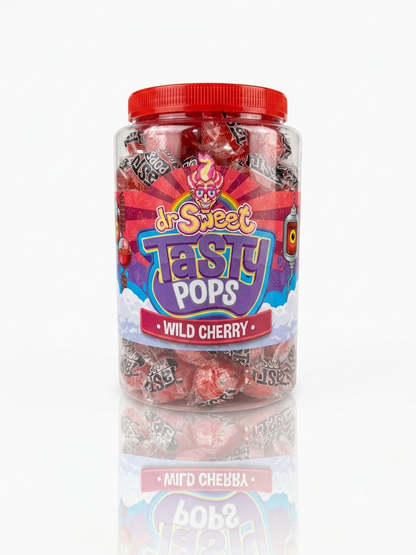 Dr. Sweet Tasty Pop Wild Cherry 70 stuks