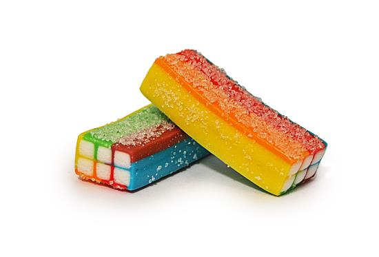 Damel Ladrillo Pika Zuur Regenboog 250 gram