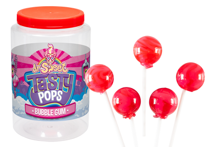 Dr. Sweet Tasty Pop Bubble Gum 70 stuks