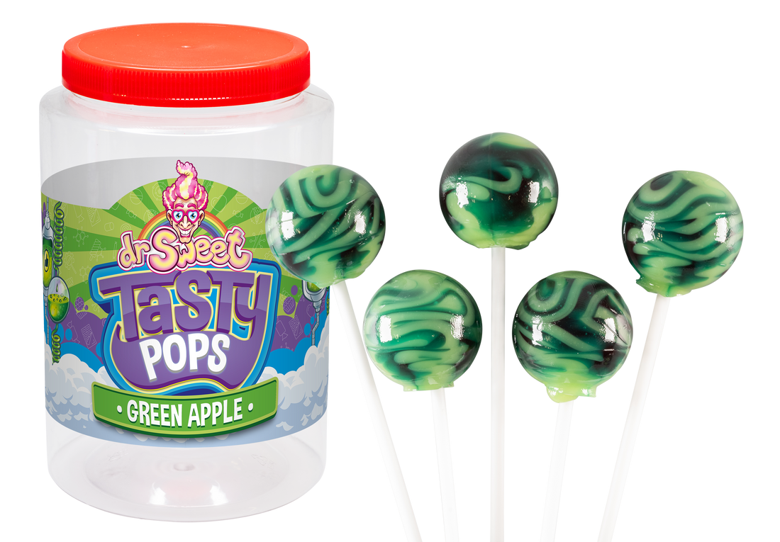 Dr. Sweet Tasty Pop Green Apple 28 gr.