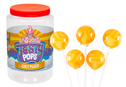 Dr. Sweet Tasty Pop Juicy Peach 70 stuks