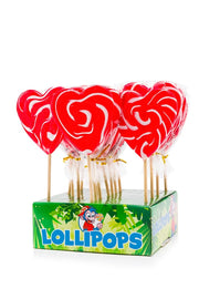 Felko Lolly Heart Spiral Red-White 80 gram
