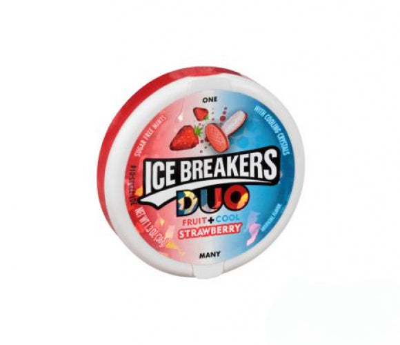 Ice Breakers Duo Mint Strawberry Suikervrij 36gr