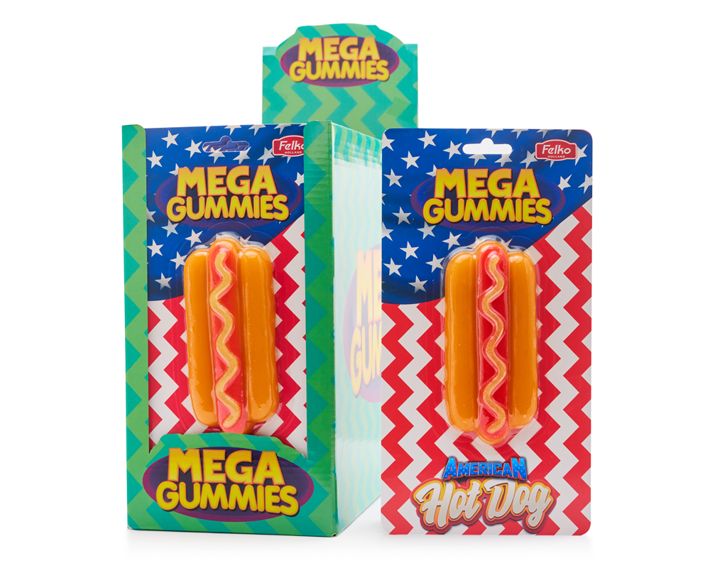 Mega Gummies American Hotdog 120 grams