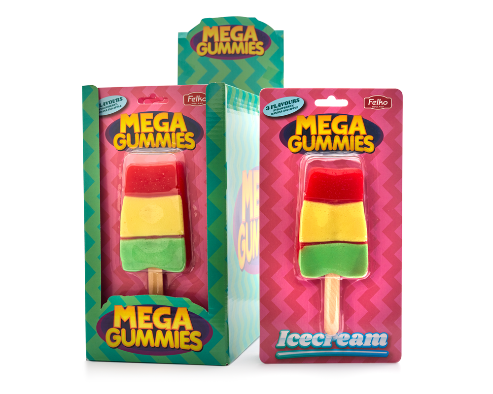 Mega Gummies Ice Cream 120 gram