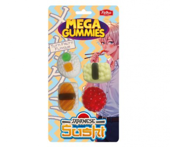 Mega Gummies Japanese Sushi 120 grams 