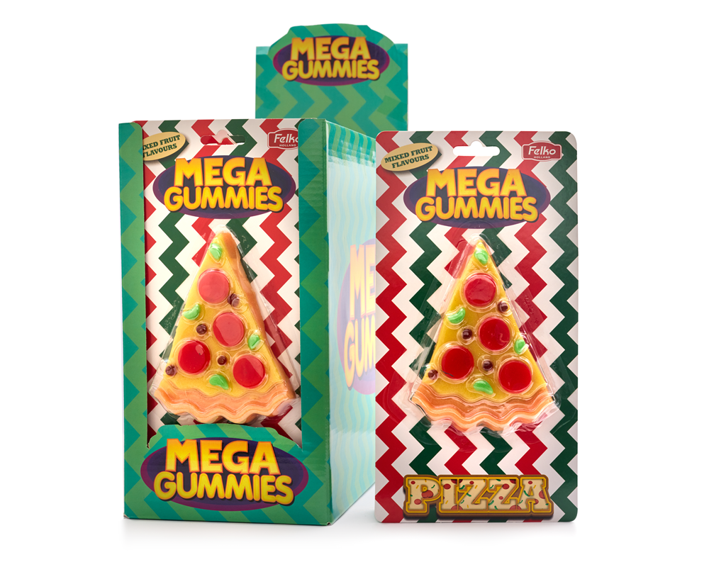 Mega Gummies Pizza Slice 120 gram