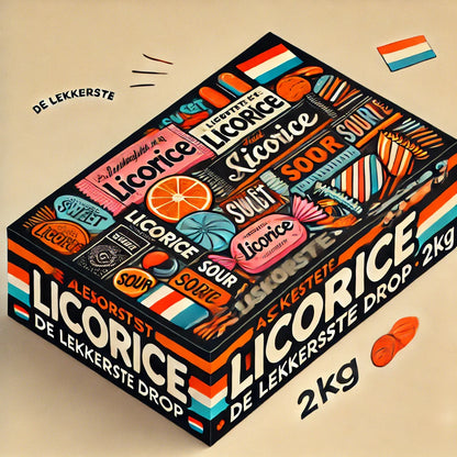 Kilogram Licorice Candy Box 2kg