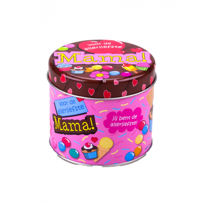 Gevulde  Snoepblikjes - Mama en 250 Gram