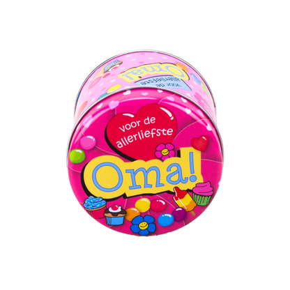 Gevulde  Snoepblikjes - Oma en 250 Gram