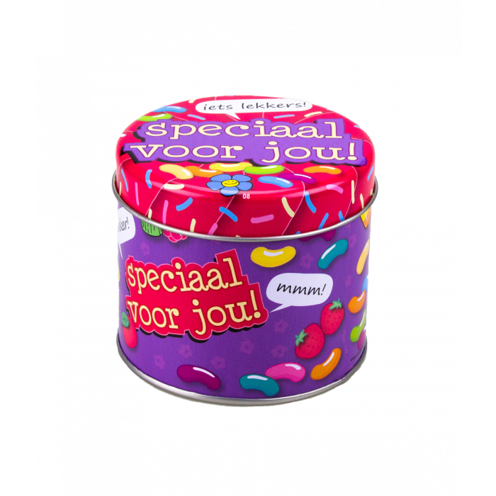Gevulde Snoepblikjes - Speciaal voor jou en 250 Gram