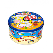 Gevulde Snoeptrommel 40 Jaar Man – 500 gram