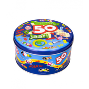 Gevulde Snoeptrommel 50 jaar en 500 Gram