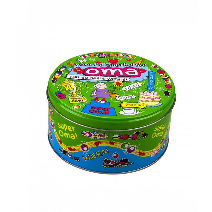 Gevulde Snoeptrommel Oma en 500 gram