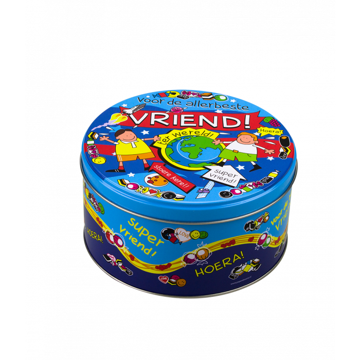 Gevulde Snoeptrommel vriend en 500 Gram