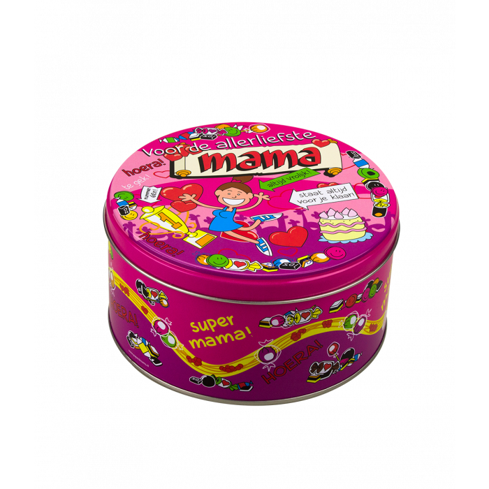 Gevulde Snoeptrommel Mama en 500 gram