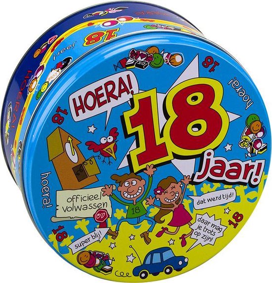 Filled Candy Tin 18 years and 500 Grams 