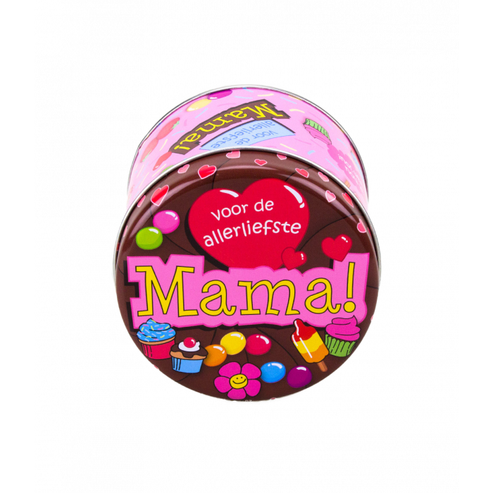 Gevulde  Snoepblikjes - Mama en 250 Gram