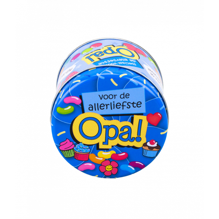 Gevulde Snoepblikjes - Opa en 250 Gram